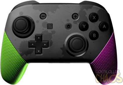 Authentic Nintendo Quality - Nintendo Switch Proコントローラーsplatoon2デザイン (474x340), Png Download