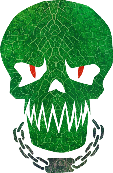 Killer Croc Suicidé Squad Skull (391x600), Png Download