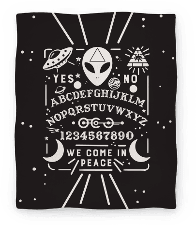 Occult Alien Ouija Board Blanket - Alien Ouija (484x484), Png Download