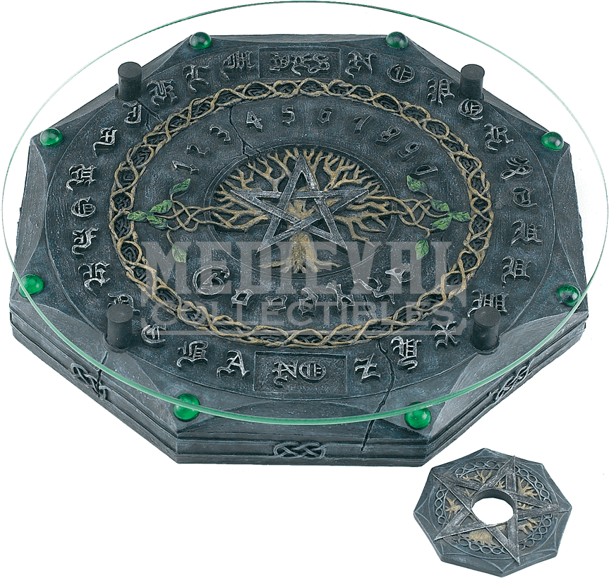 Tree Of Life And Pentagram Ouija Board - Tree Of Life With Pentagram Wiccan Ouija Board With (872x872), Png Download