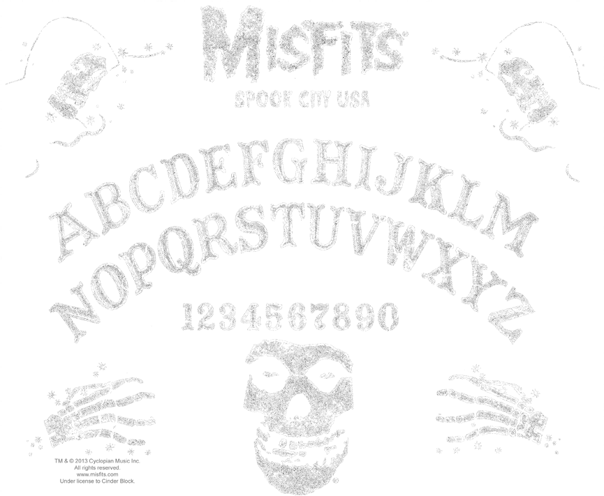 Misfits Ouija Board Juniors Tank - Ouija Board (864x792), Png Download