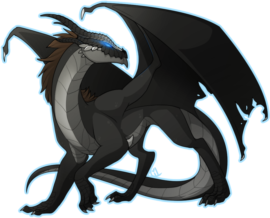 Clipart Dragon Dark Dragon - Dragon Wings Of Fire (951x840), Png Download