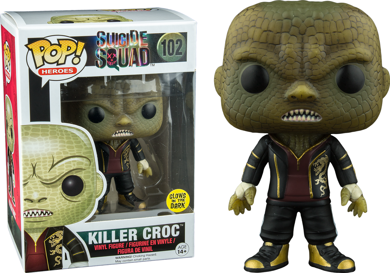 Gitd Killer Croc - Funko Pop Suicide Squad Killer Croc (1350x945), Png Download