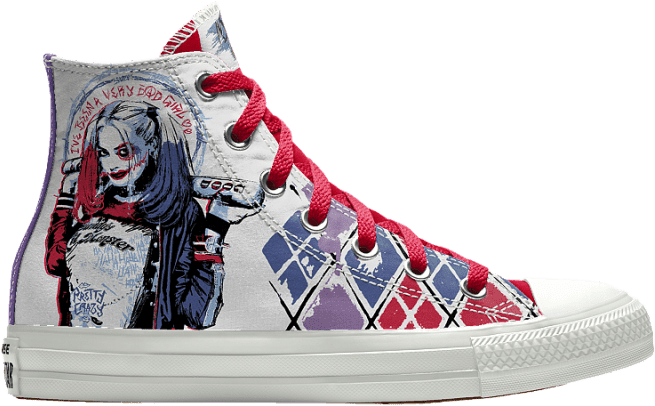Suicide Squad Converse - Harley Quinn Converse Suicide Squad (800x476), Png Download