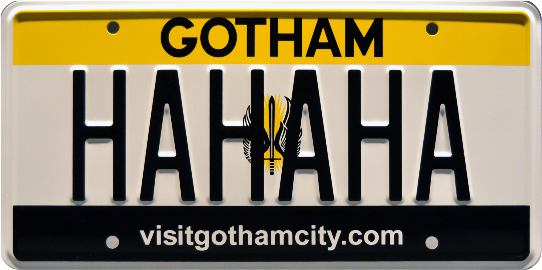 Hahaha Prop Plate Movie Memorabilia From Suicide Squad - Harley Quinn (2048x1170), Png Download