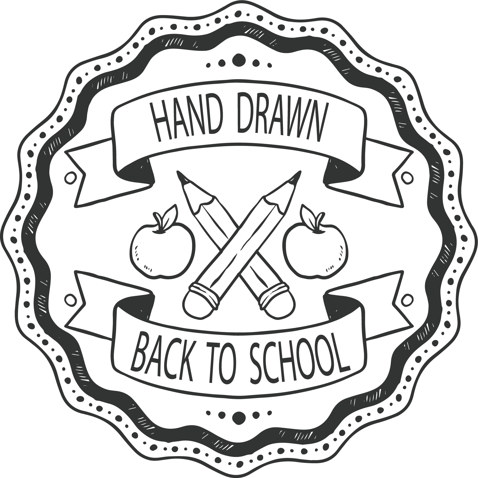 Banner Library Stock Euclidean Drawing Cartoon Ribbon - Ribbon Vector Black White Png (1618x1618), Png Download