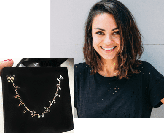 Mila Kunis Necklace By K Kane - Mila Kunis Bad Spies (553x448), Png Download