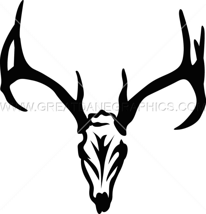 Deer Skull Charge - Deer Skull Head Svg (825x855), Png Download