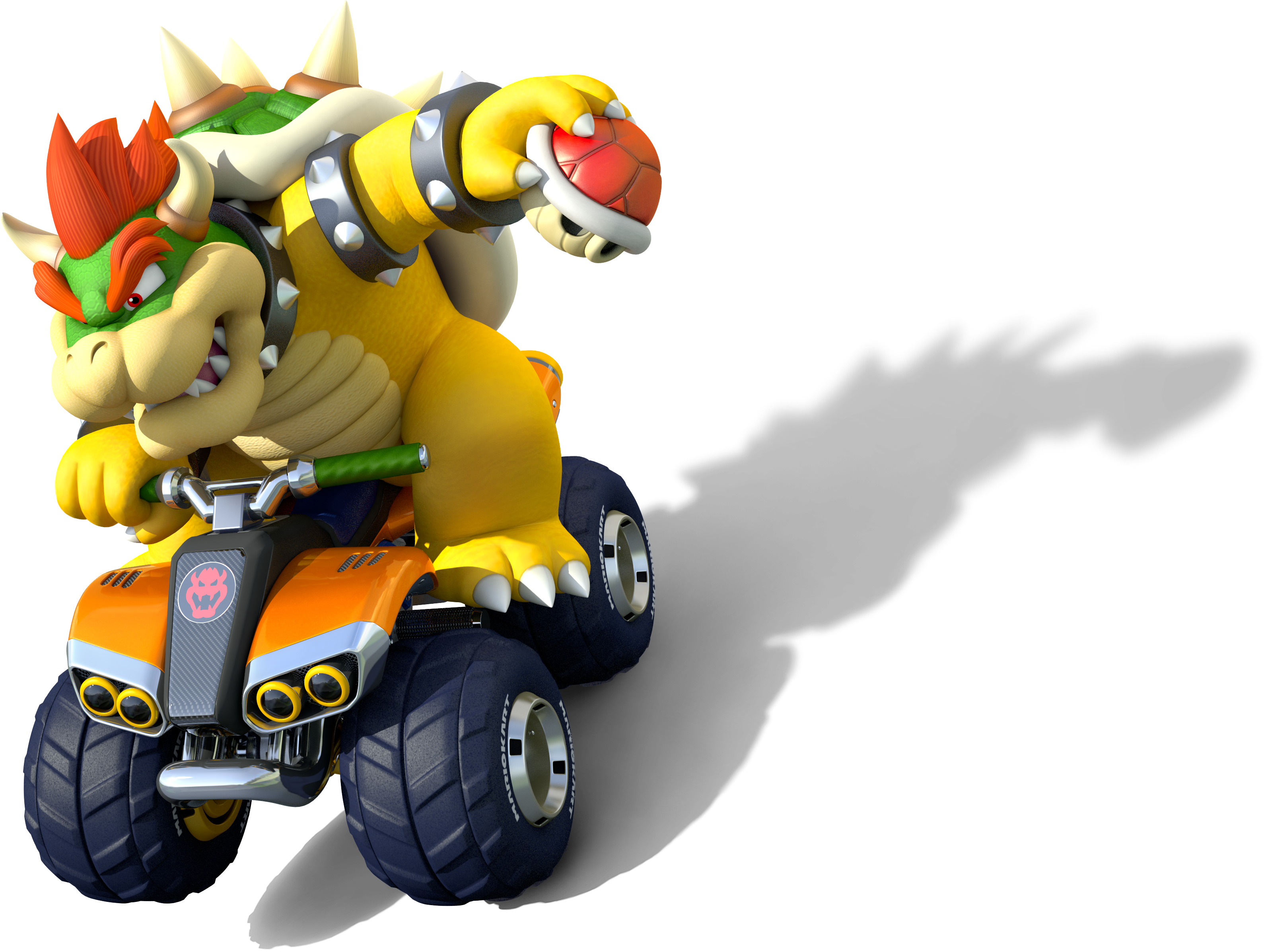 636px-bowser Artwork - Mario Kart 8 Deluxe Bowser (636x479), Png Download