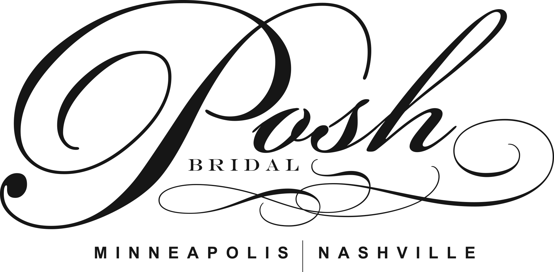 Posh 2018 Logo - Posh Bridal (1877x921), Png Download