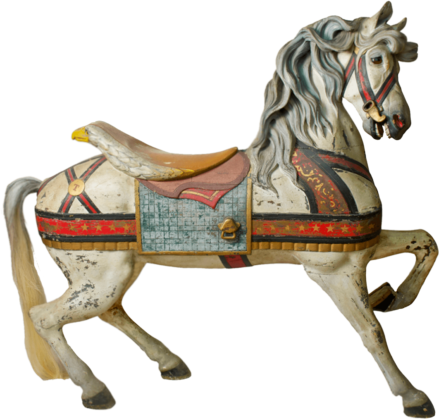 Antique Carousel Horse - Vintage Carousel Horse Png (1500x1500), Png Download