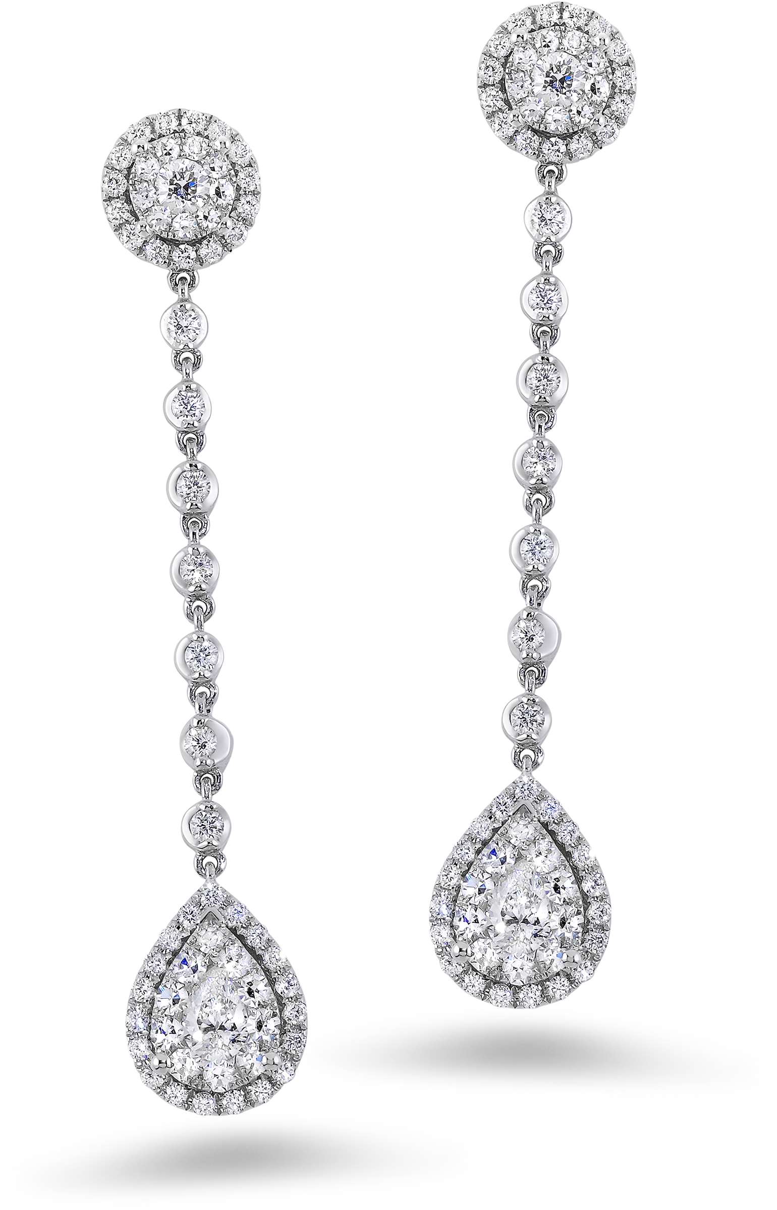 Carat Earrings Diamondland - Meira T Disc Earrings (2637x2637), Png Download