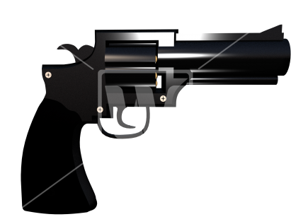 Black Revolver - Revolver Without Background (550x353), Png Download