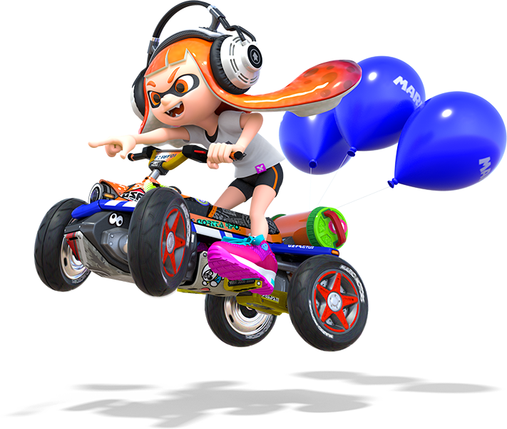Char Inkling Jumpic - Mario Kart 8 Deluxe Inkling (711x603), Png Download