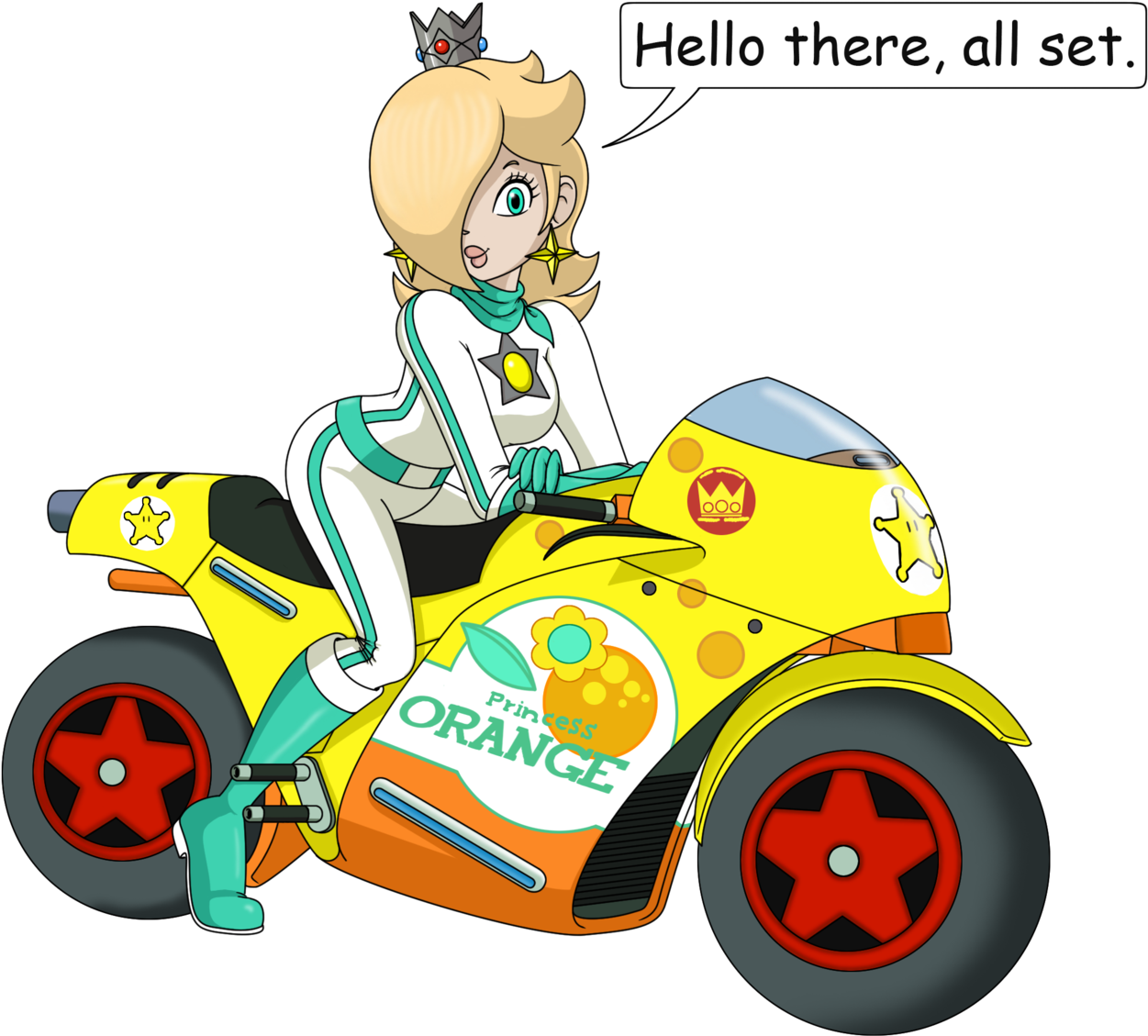 Mario Bros Clipart Mario Kart - Mario Kart 8 Princess Rosalina (1280x1146), Png Download