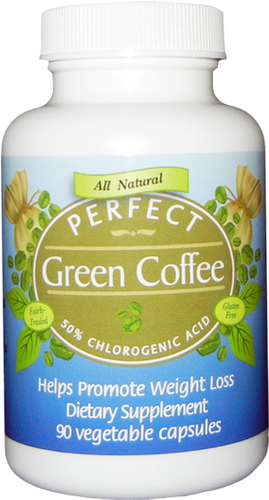 Perfect Green Coffee - Perfect Green Coffee, Veg Capsule - 90 Count (600x600), Png Download