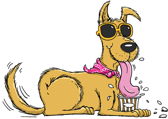 Cool Dogs - Dog (599x436), Png Download