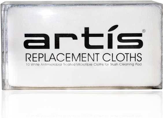 White Replacement Cloth Packaging Front View With Reflection (750x985), Png Download