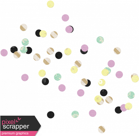 New Day Confetti - Digital Scrapbooking (456x456), Png Download