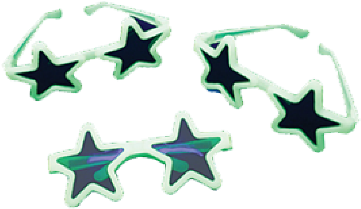 Glow Star Sunglasses - Star (800x800), Png Download