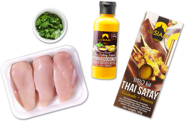 Desiam Thai Satay Chicken Bbq Cooking Set 100gms (825x555), Png Download