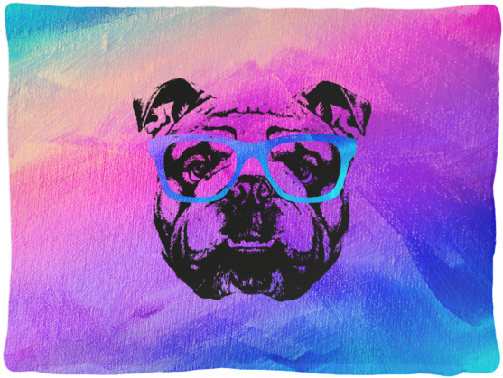 Cool Bulldog Dog Bed - Bulldog Ingles Vintage (600x600), Png Download
