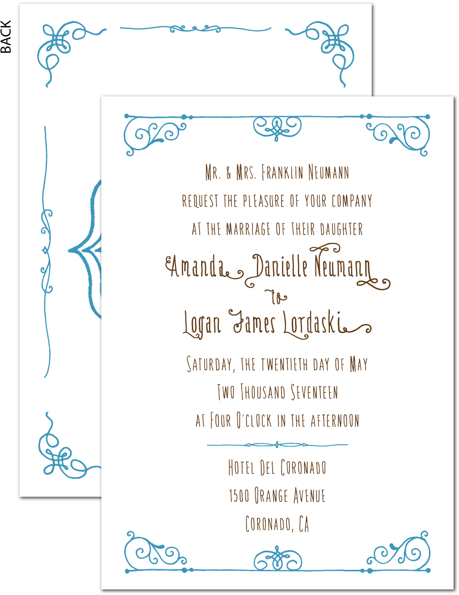 Invite Amour Flourish Fb - Wedding Invitation (1000x1333), Png Download