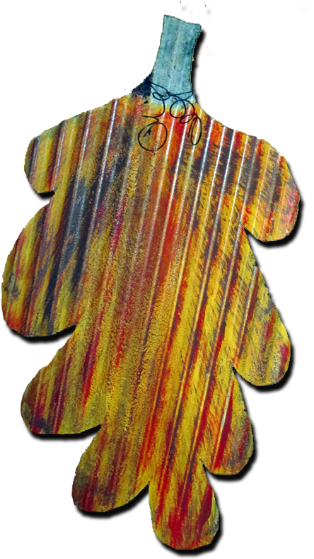 Orange Leaf - Pendant (452x800), Png Download