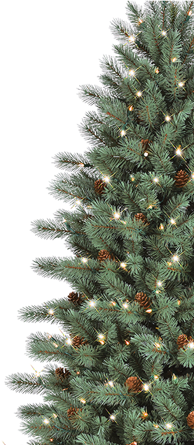 Artificial Christmas Tree (306x633), Png Download
