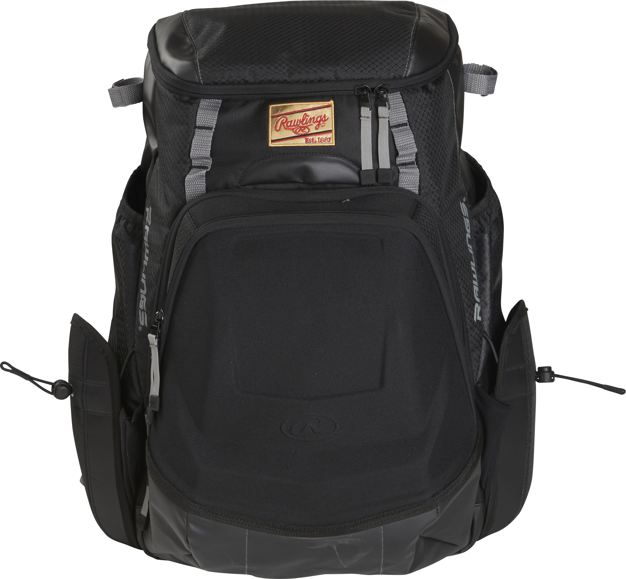 Rawlings R1000 Gold Glove Series Equipment Bag, Black - Rawlings R1000 The Gold Glove Series Backpack, Black (2132x1969), Png Download