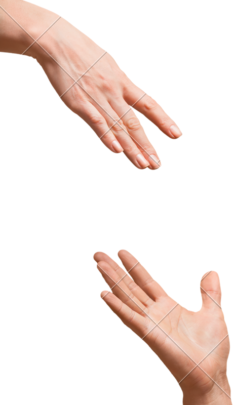 Png Hand Reaching Out - Hands Reaching Out Png (460x800), Png Download