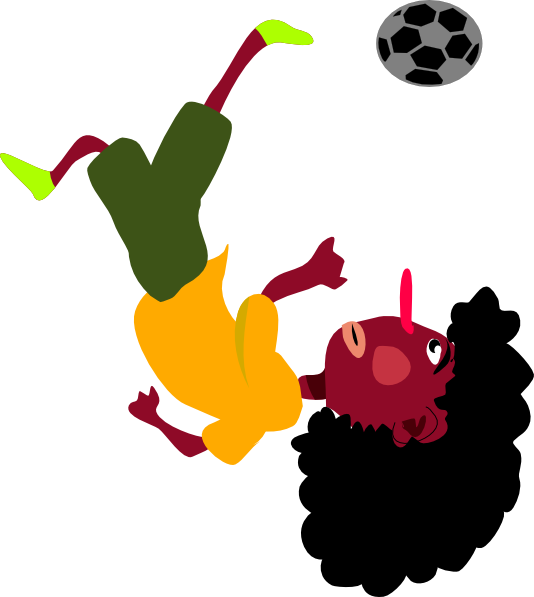 Soccer Clipart Bicycle Kick - Bicycle Kick Soccer Animated Gif (534x597), Png Download