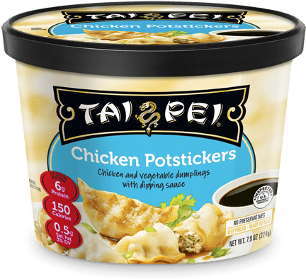 Chicken Potstickers - Tai Pei Potstickers (516x513), Png Download