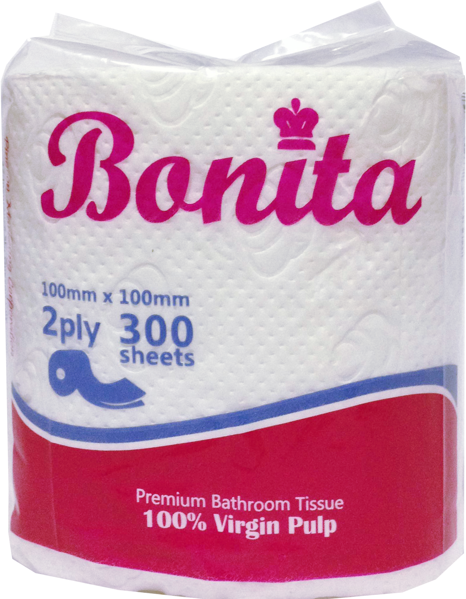Bonita Tissue Roll 2-ply 300 Sheets Singles - Bonita Tissue (2004x2447), Png Download