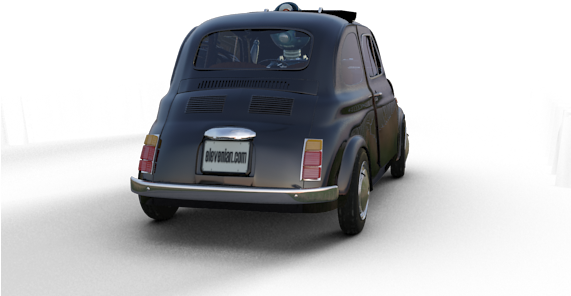 Problema Vidrio Con Canal Alpha Para Reemplazar Fondo - Fiat 500 (570x320), Png Download