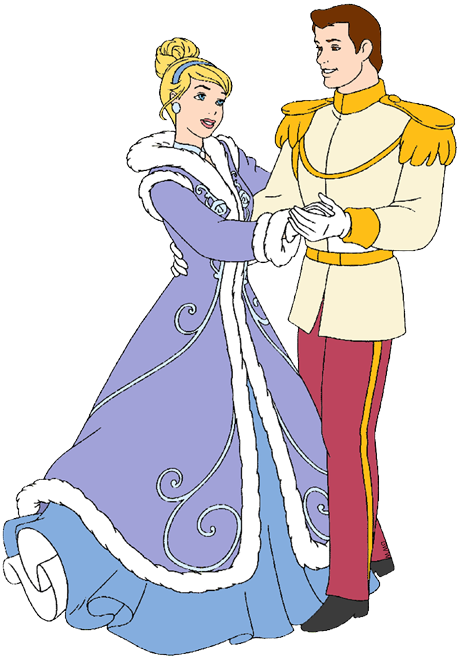 Cinderella And Prince Charming Clip Art Disney Clip - Cinderella (460x658), Png Download