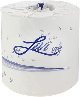 Toilet Tissue/ Standard/ 80 Roll/ Deluxe/ Livi - Solaris Paper Basic 2 Ply White Bath Tissue (360x430), Png Download