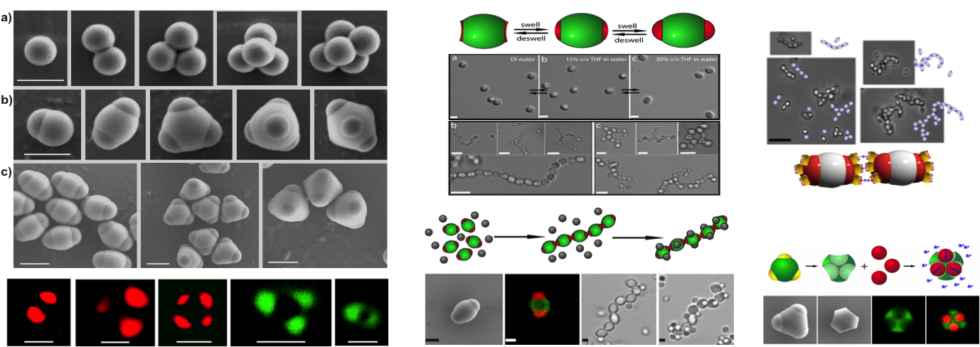 In Addition To Patchy Particle Synthesis, The Weck - Colloids Building Blocks (1377x502), Png Download