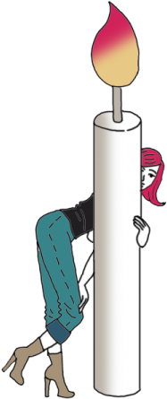 White Candle Spells - Illustration (450x450), Png Download