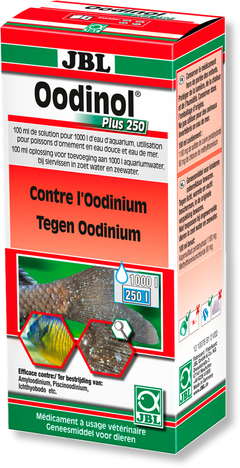 Tratamiento Medicar Peces Enfermedad Terciopelo - Jbl Oodinol Plus 250 - 100 Ml (970x970), Png Download