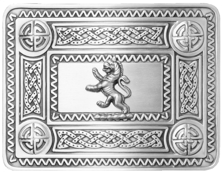 Celtic Lion Antique Belt Buckle - Traditional Dress Celtic Knot Kilt Belt Waistplate (800x800), Png Download