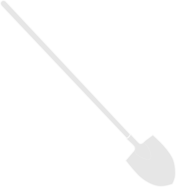 Shovel Png White (564x599), Png Download