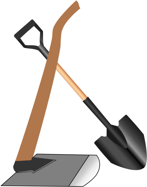 Clip Free Stock Hoe Shovel Computer Icons - Cangkul Dan Skop (600x750), Png Download