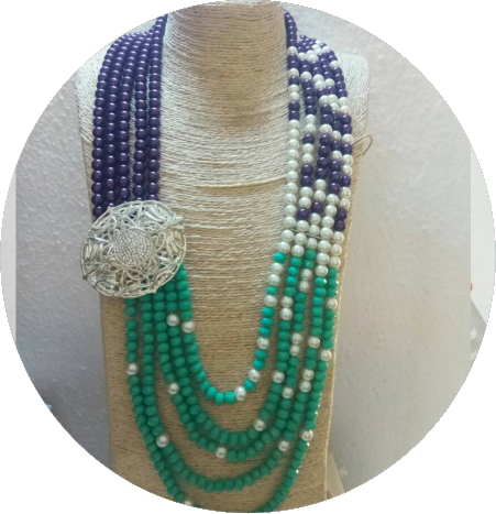 Tealgreen, Purple And White Pearls - Pearl (451x467), Png Download