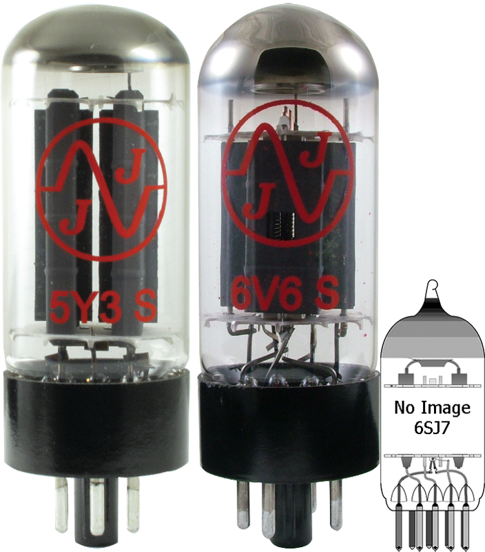 For Gibson Les Paul Tv - Amplified Parts Tube Set - For Fender Vibro Champ (704x800), Png Download