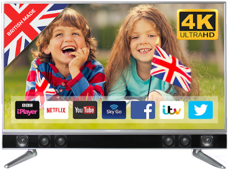Ferguson 50 Inch - 4k (595x370), Png Download
