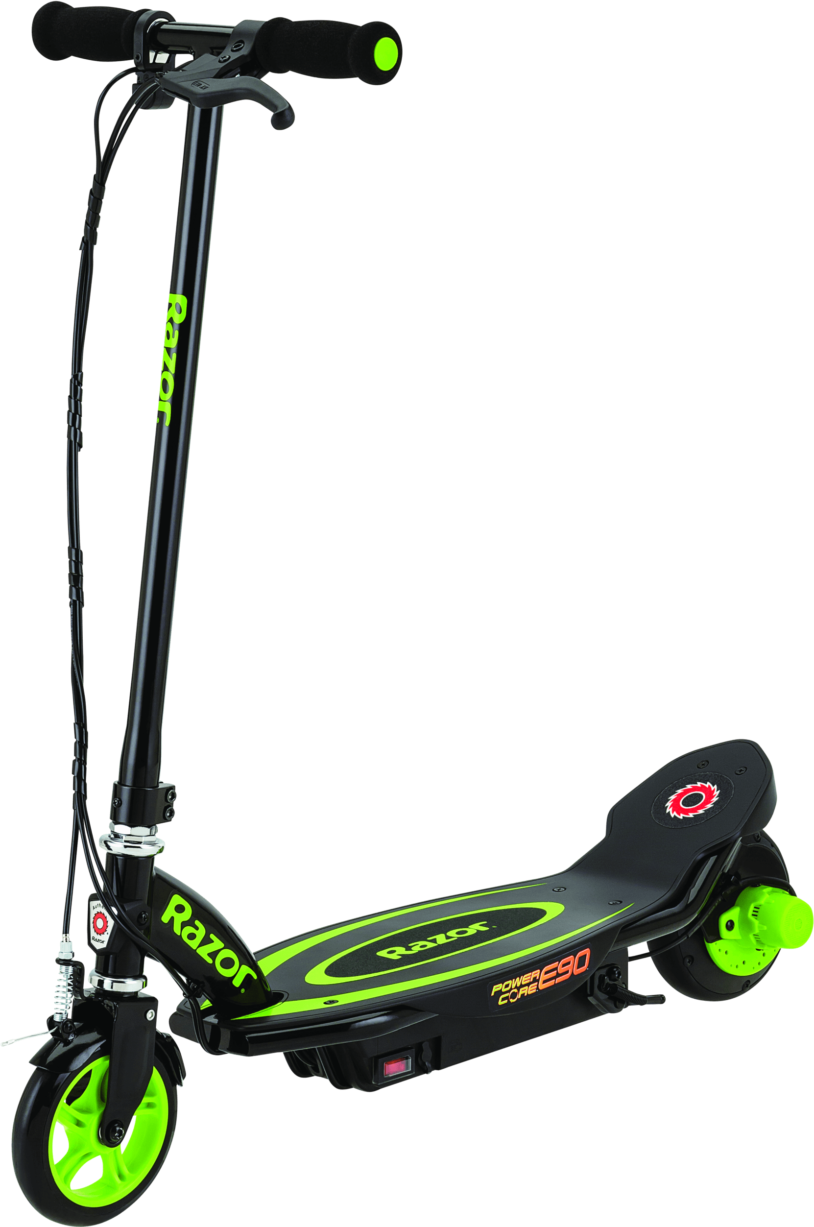 Powercoree90 Gr Product - Razor Power Core E90 Electric Scooter - Green (2000x2843), Png Download