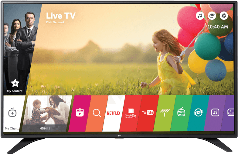 Zoom Images - Lg Smart Tv 43lh60 (786x587), Png Download