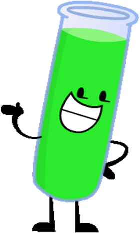 Test Tube Valentines Transparent - Inanimate Insanity Character Test Tube (339x483), Png Download