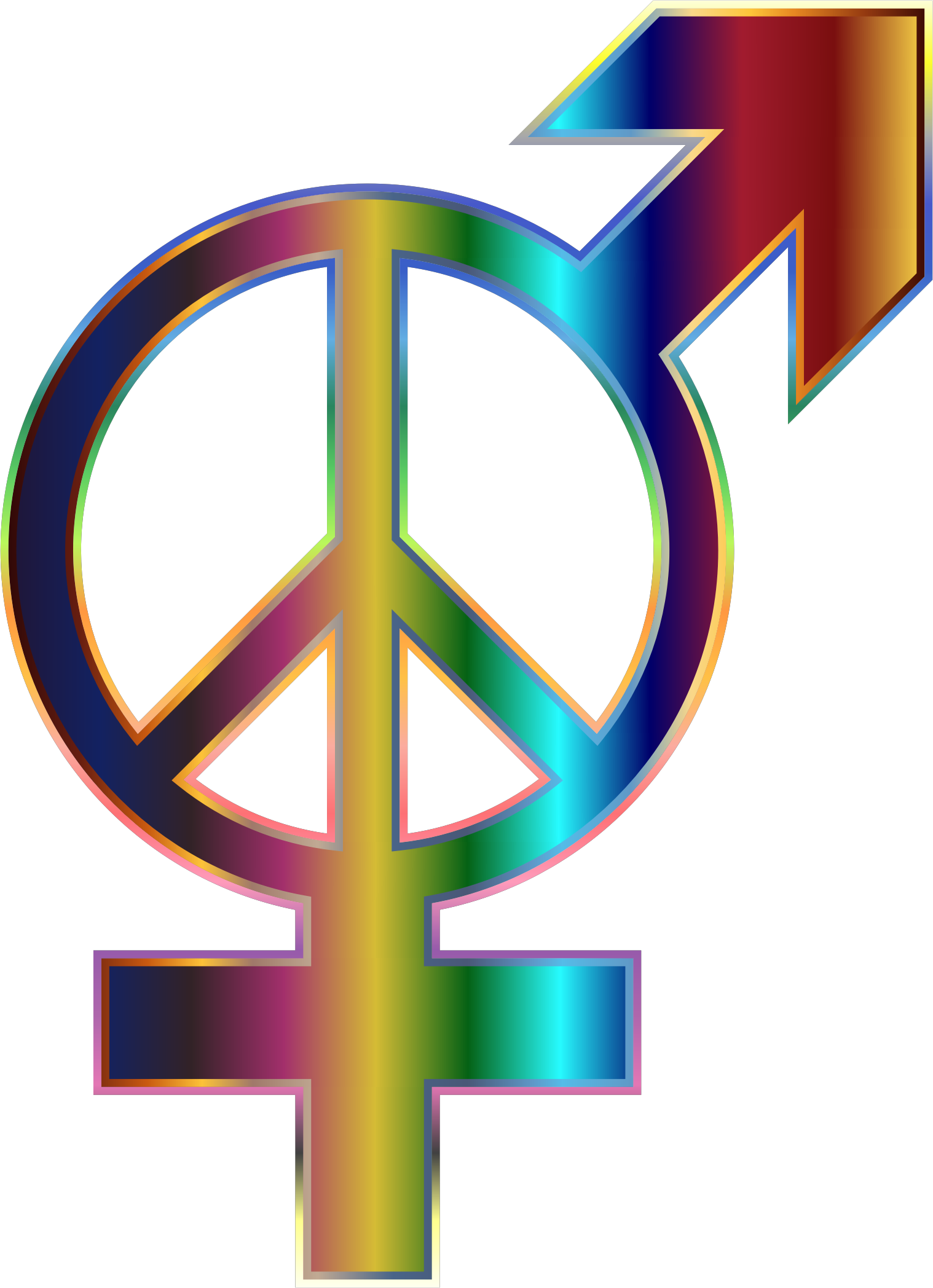 Gender Symbol Computer Icons Peace Symbols - Gender No Background (543x750), Png Download